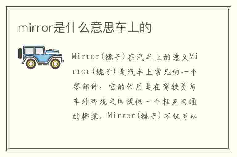 mirror是什么意思车上的