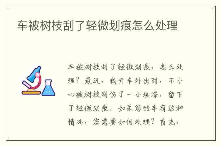 车被树枝刮了轻微划痕怎么处理