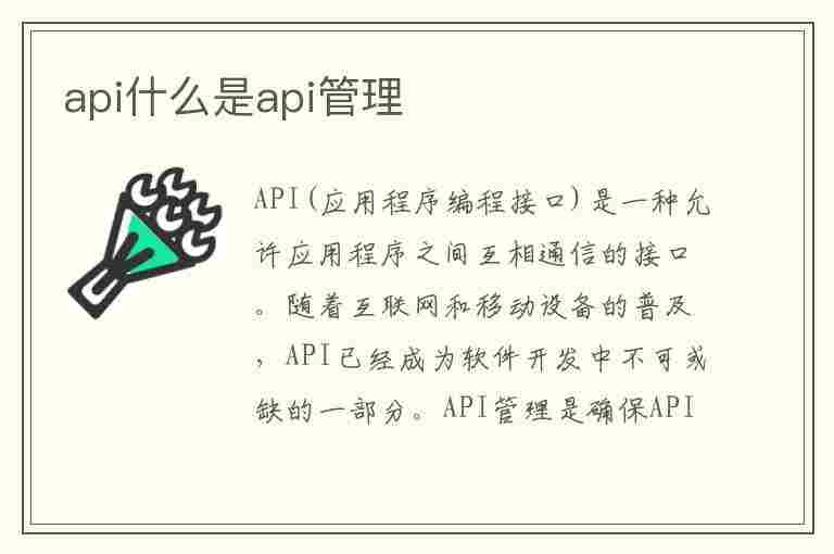 api什么是api管理(api管理是什么意思)