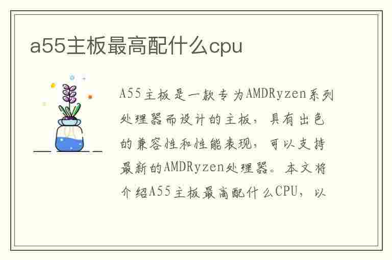 a55主板最高配什么cpu(a55主板最高配什么cpu和显卡)