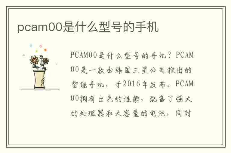 pcam00是什么型号的手机(pcam00是什么手机型号多少钱)