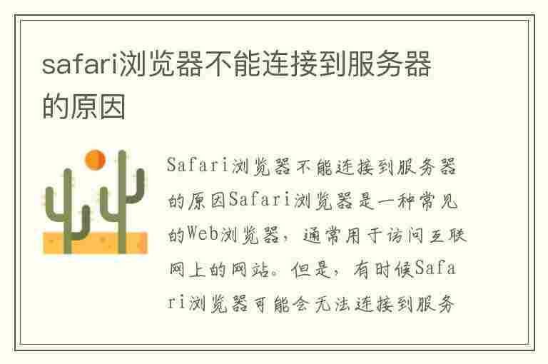 safari浏览器不能连接到服务器的原因