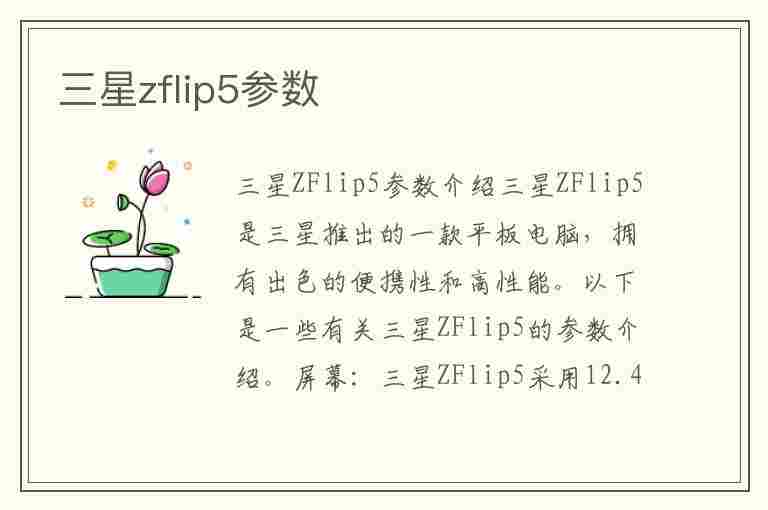 三星zflip5参数(三星zflip5参数配置)