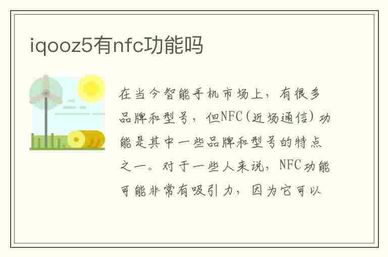 iqooz5有nfc功能吗(vivoiqooz5有nfc功能吗)