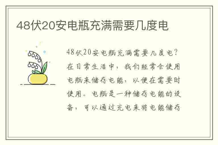 48伏20安电瓶充满需要几度电(48伏20安正常充几个小时满)