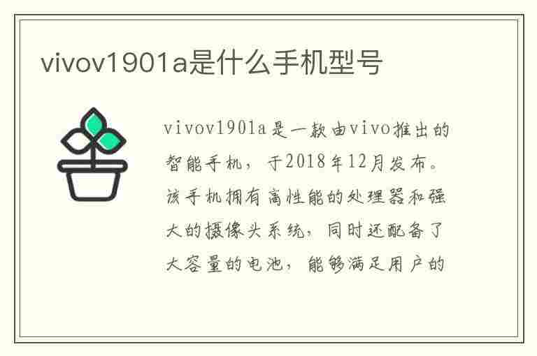 vivov1901a是什么手机型号