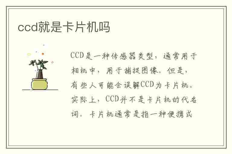 ccd就是卡片机吗(CCD就是卡片机吗)