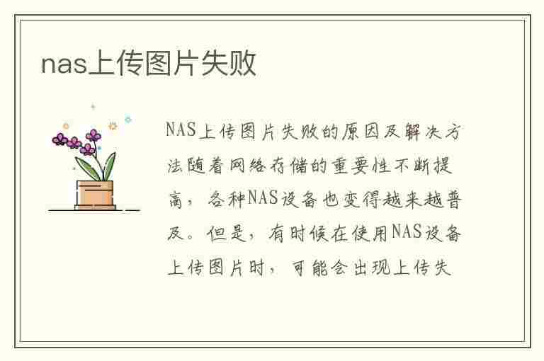 nas上传图片失败(nas上传图片失败怎么回事)