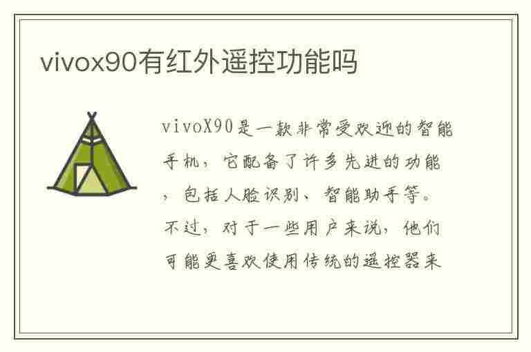 vivox90有红外遥控功能吗