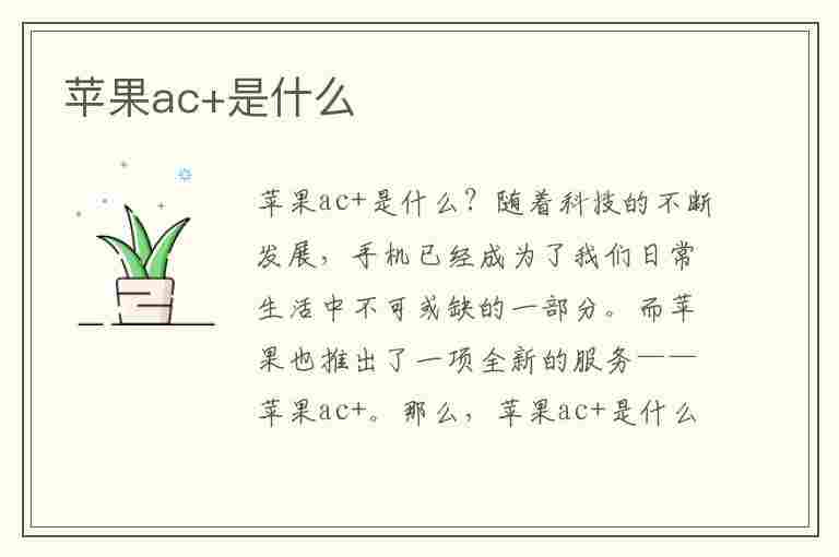 苹果ac+是什么(苹果ac是什么意思)