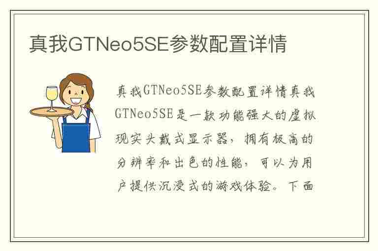 真我GTNeo5SE参数配置详情