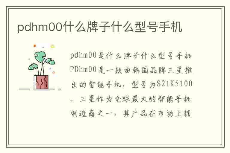 pdhm00什么牌子什么型号手机