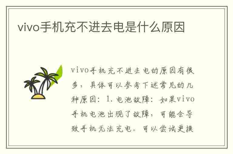 vivo手机充不进去电是什么原因