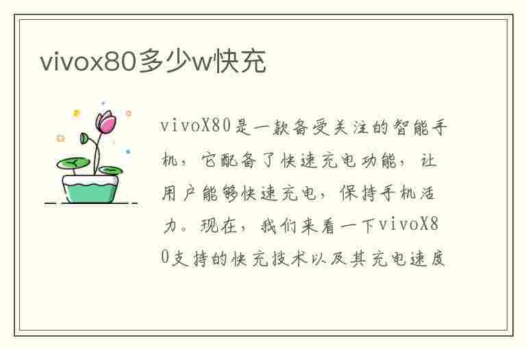 vivox80多少w快充(vivox80参数配置)