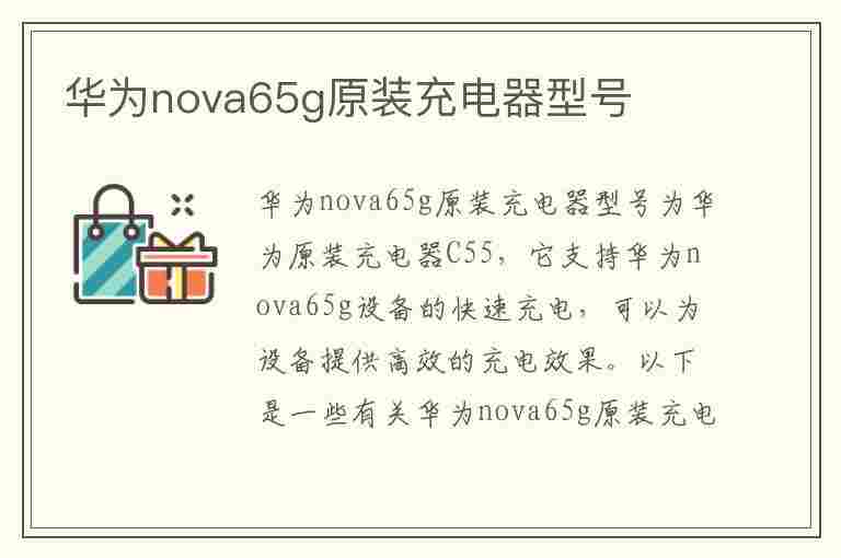 华为nova65g原装充电器型号