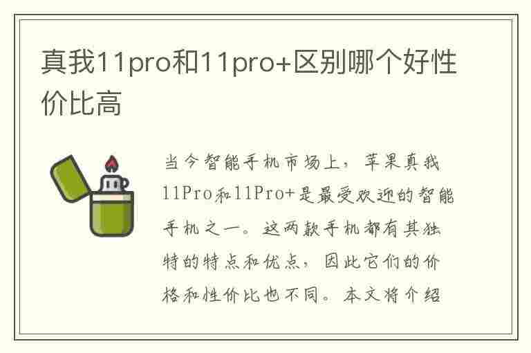 真我11pro和11pro+区别哪个好性价比高