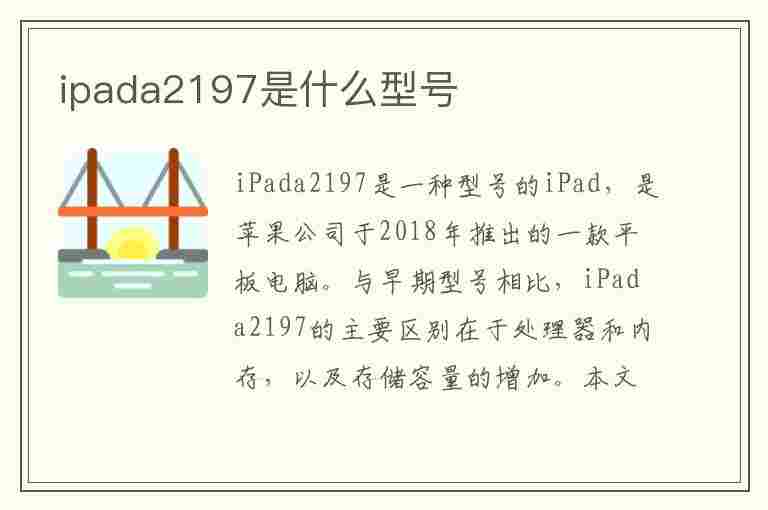 ipada2197是什么型号(ipada2197是什么型号尺寸)